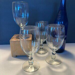 Libbey Metropolis Bubble Stem Water Glass Set Of 4 Bubble Stem